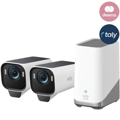 Eufycam S3 Pro 4K (2 Camera Kit) -Black+White